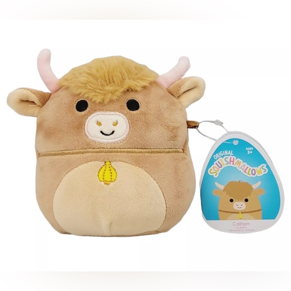 Nwt 🐮 5” Calton the Highland Cow Easter Squishmallow